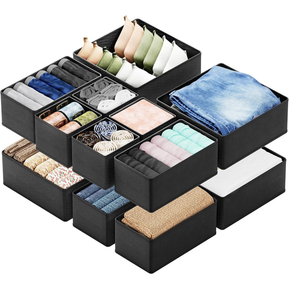 Baby Nursery Closet Organization - 12 Pack Drawer Organizer Bins for