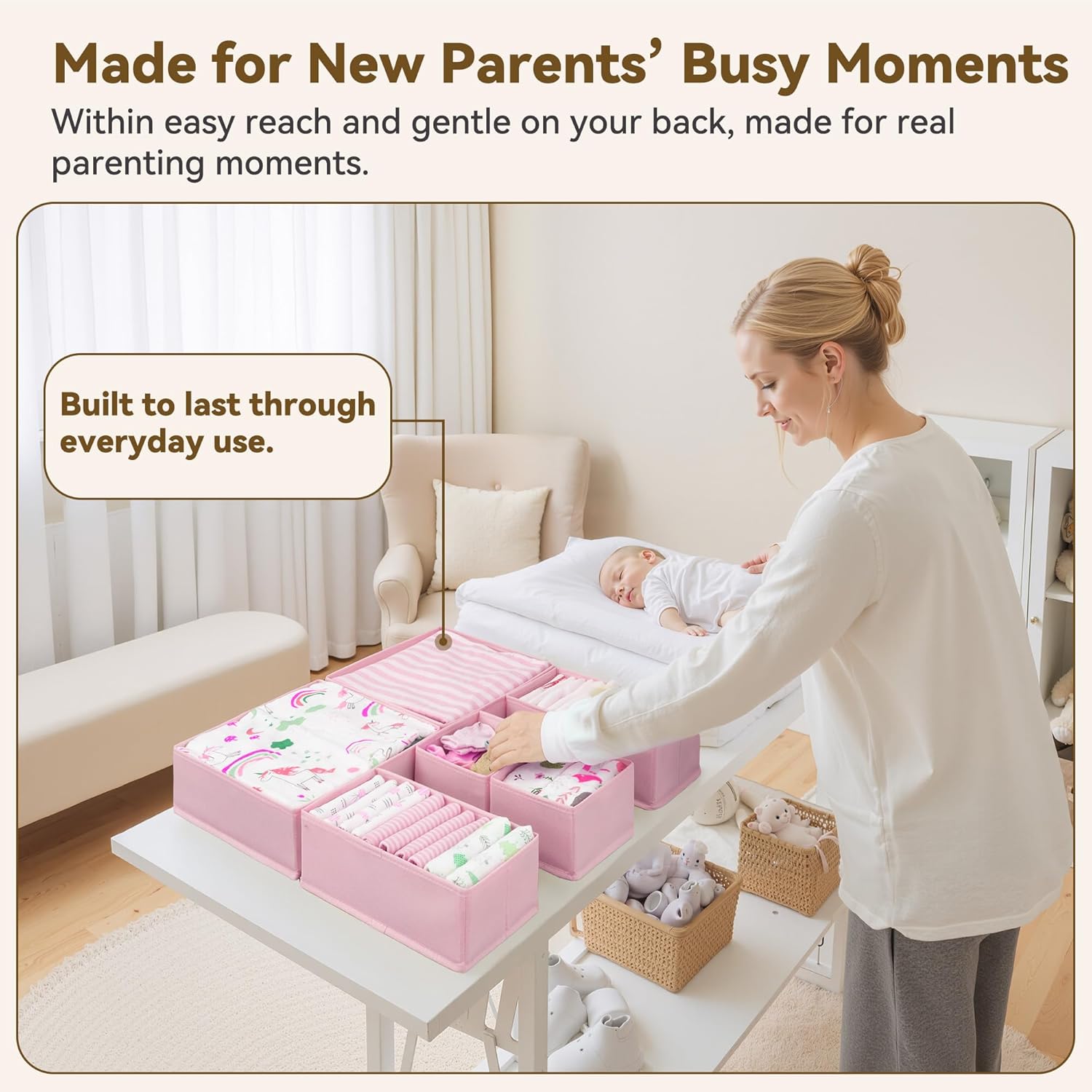 Drawer Organizer Clothes, 6 Pa - đánh giá và giá Baby Nursery Closet Organization