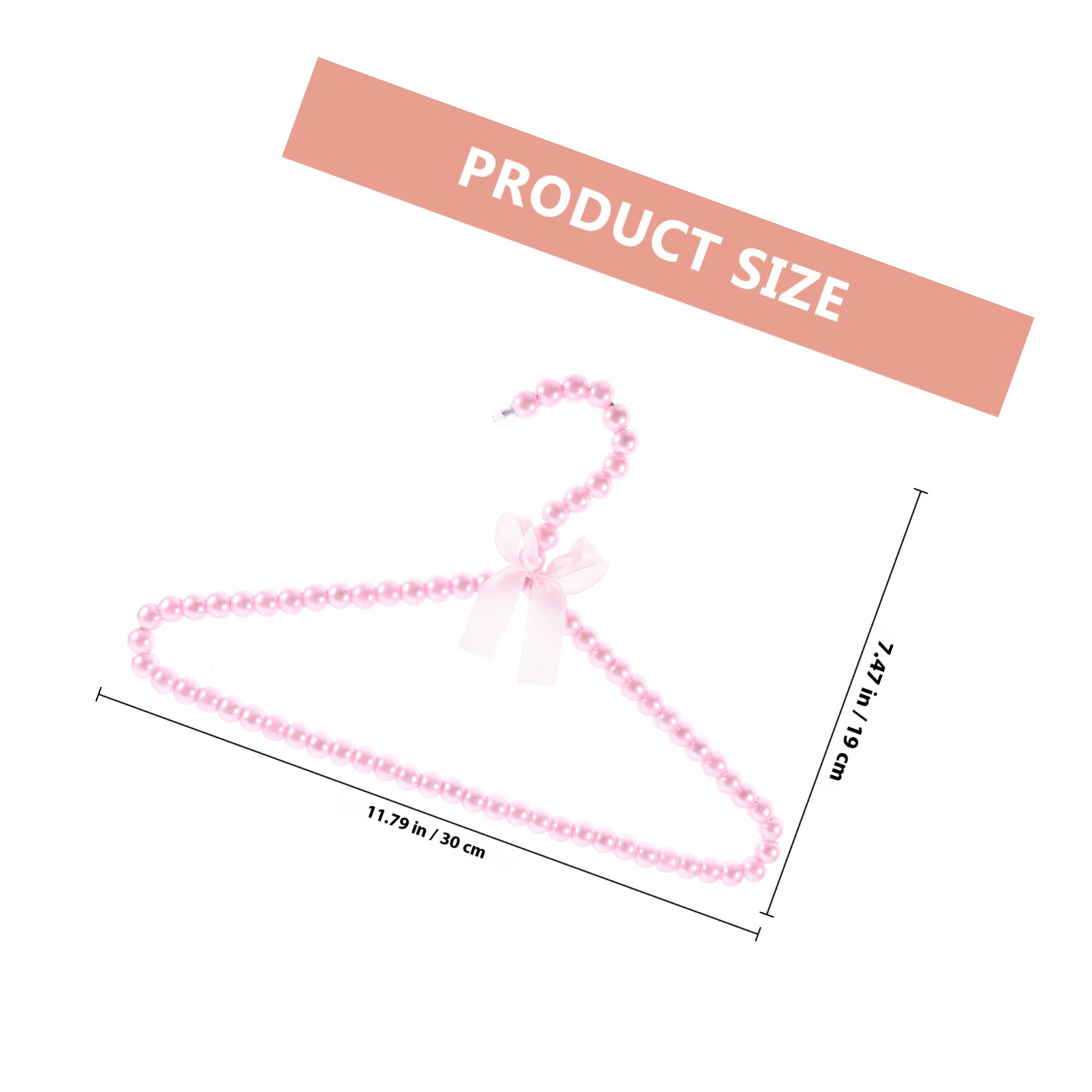 2Pcs Pearl Beaded Mini Hangers - đánh giá và giá Baby Nursery Closet Organization