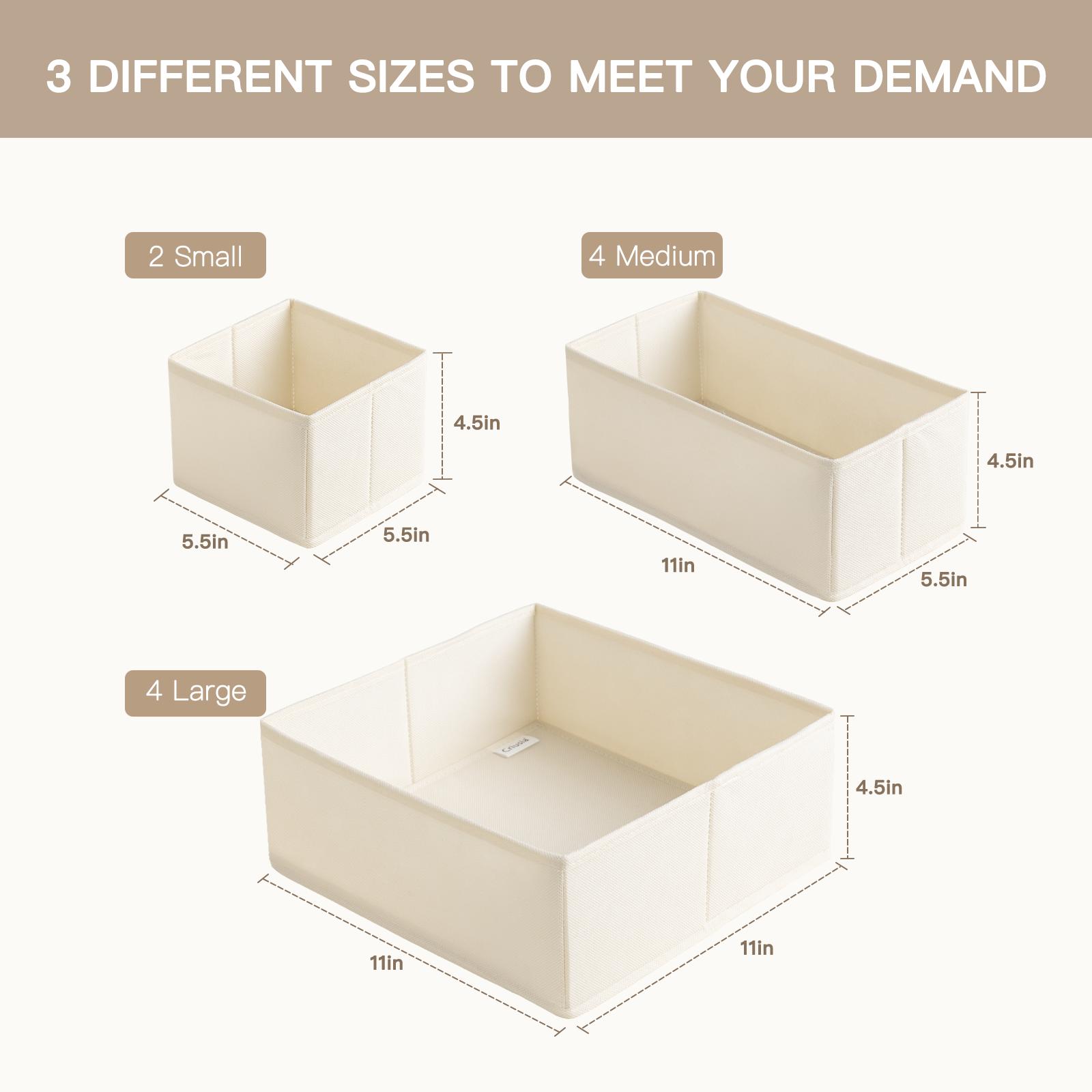 10Pcs Foldable Plastic Drawer  - đánh giá và giá Baby Nursery Closet Organization
