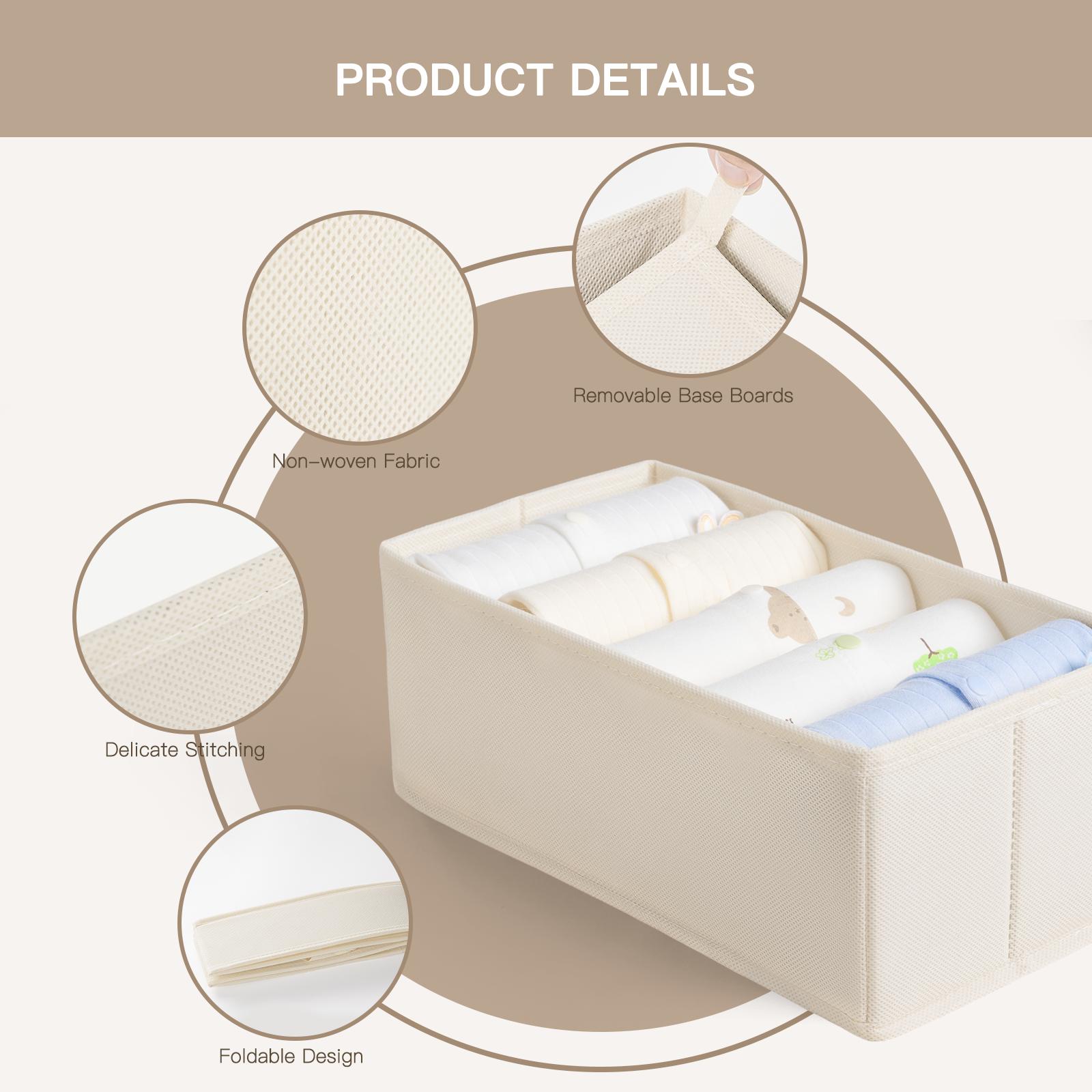 10Pcs Foldable Plastic Drawer  - đánh giá và giá Baby Nursery Closet Organization
